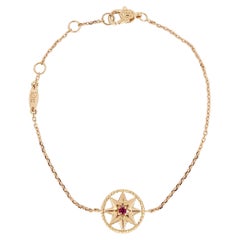 Pulsera Dior Rose de Vents oro rosa 18k rubí y MOP