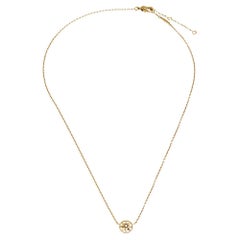 Dior Rose de Vents Diamant-Halskette mit 18 Karat Gelbgold-Anhänger