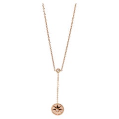 Dior Rose De Vents Lariat-Anhänger mit Perlmutt- und Diamant 0,10 Karat