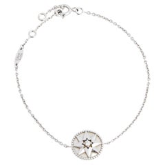 Dior Rose De Vents Mother of Pearl Diamond 18K White Gold Bracelet