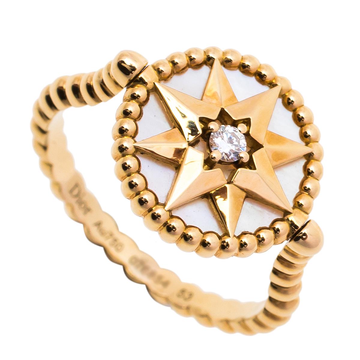 dior rose ring
