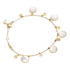 Dior Rose Des Vents 18K Yellow Gold Mother of Pearl Diamonds Bracelet