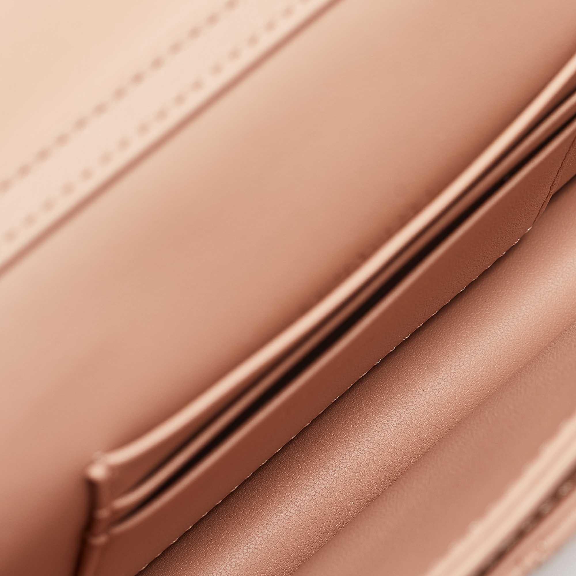 Dior Rose des Vents Cannage Leather Mini My Dior Top Handle Bag 3
