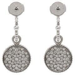 Dior Rose Des Vents Diamond 18k White Gold Earrings