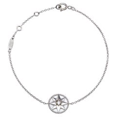 Dior Rose Des Vents Diamond Mother of Pearl 18k White Gold Bracelet