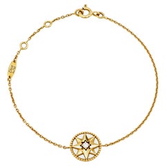 Dior Rose Des Vents Diamant-Perlmutt-Armband aus 18 Karat Gelbgold