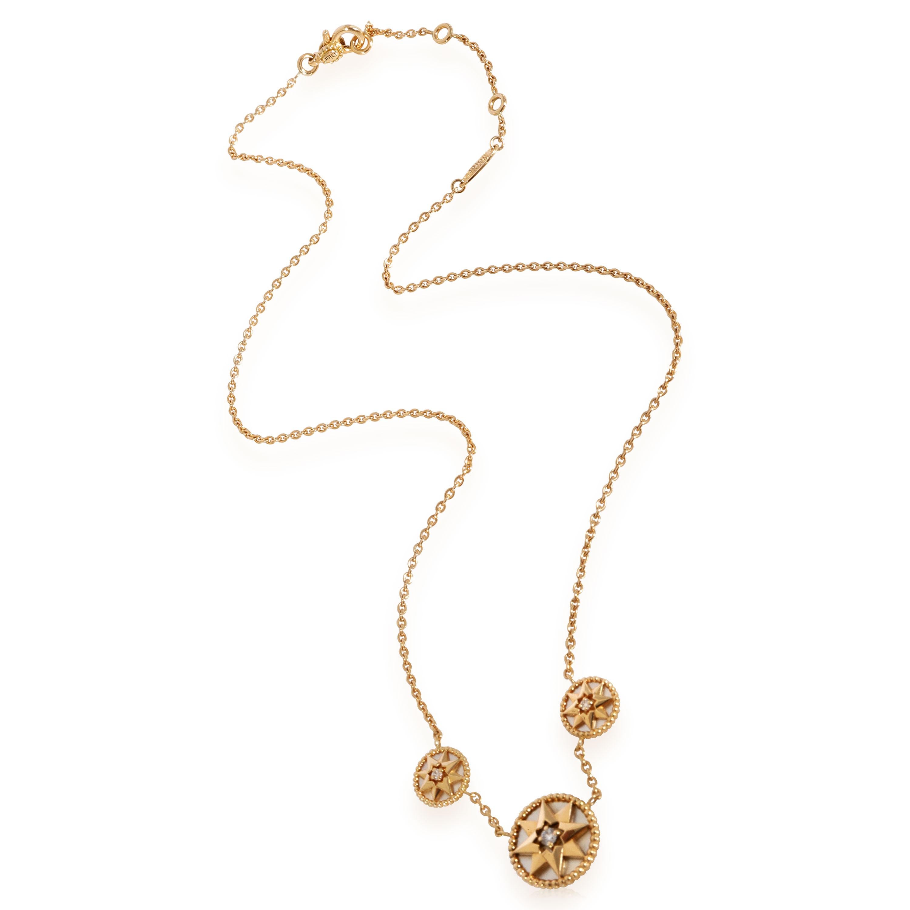 Dior Rose des Vents Diamant-Halskette aus 18 Karat Gelbgold 0,06 Karat

PRIMÄRE DETAILS
SKU: 125225
Auflistung Titel: Dior Rose des Vents Diamant-Halskette in 18K Gelbgold 0,06 CTW
Condit Beschreibung: Verkauft für 4340 USD. In ausgezeichnetem