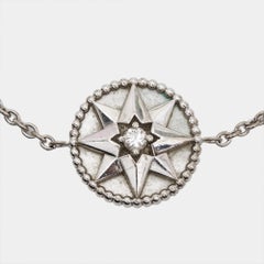 Dior Rose Des Vents Mother of Pearl Diamond 18k White Gold Bracelet
