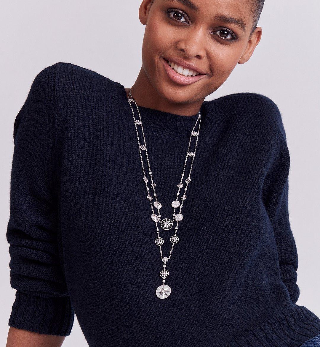 Collier DIOR Rose des Vents en vente 2