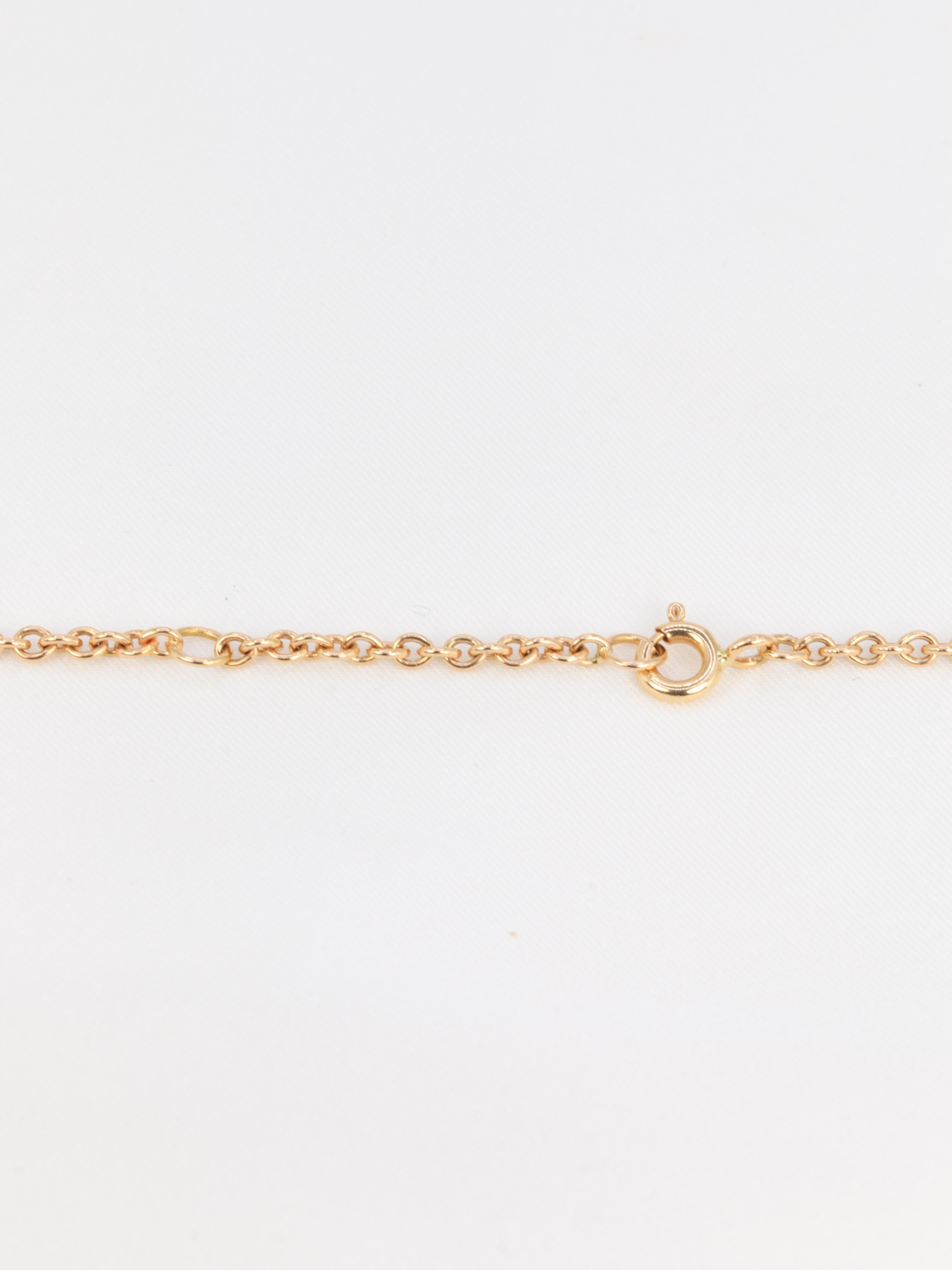 Women's DIOR, rose gold and diamonds necklace, Archi Dior Cocotte collection  For Sale