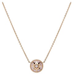 Dior Rose Gold Rose des Vents Halskette Diamant und Opal JRDV95007