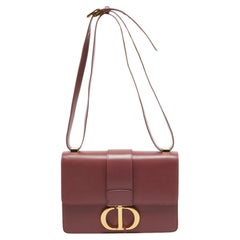 Dior Rose Wood Pink Leather 30 Montaigne Shoulder Bag
