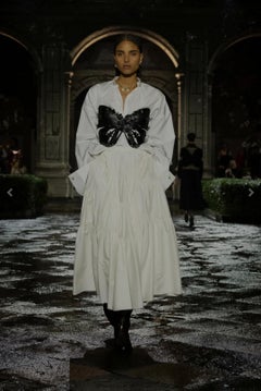 Dior Runway look leather butterfly corset butterfly top Cruise'24 galliano inspo