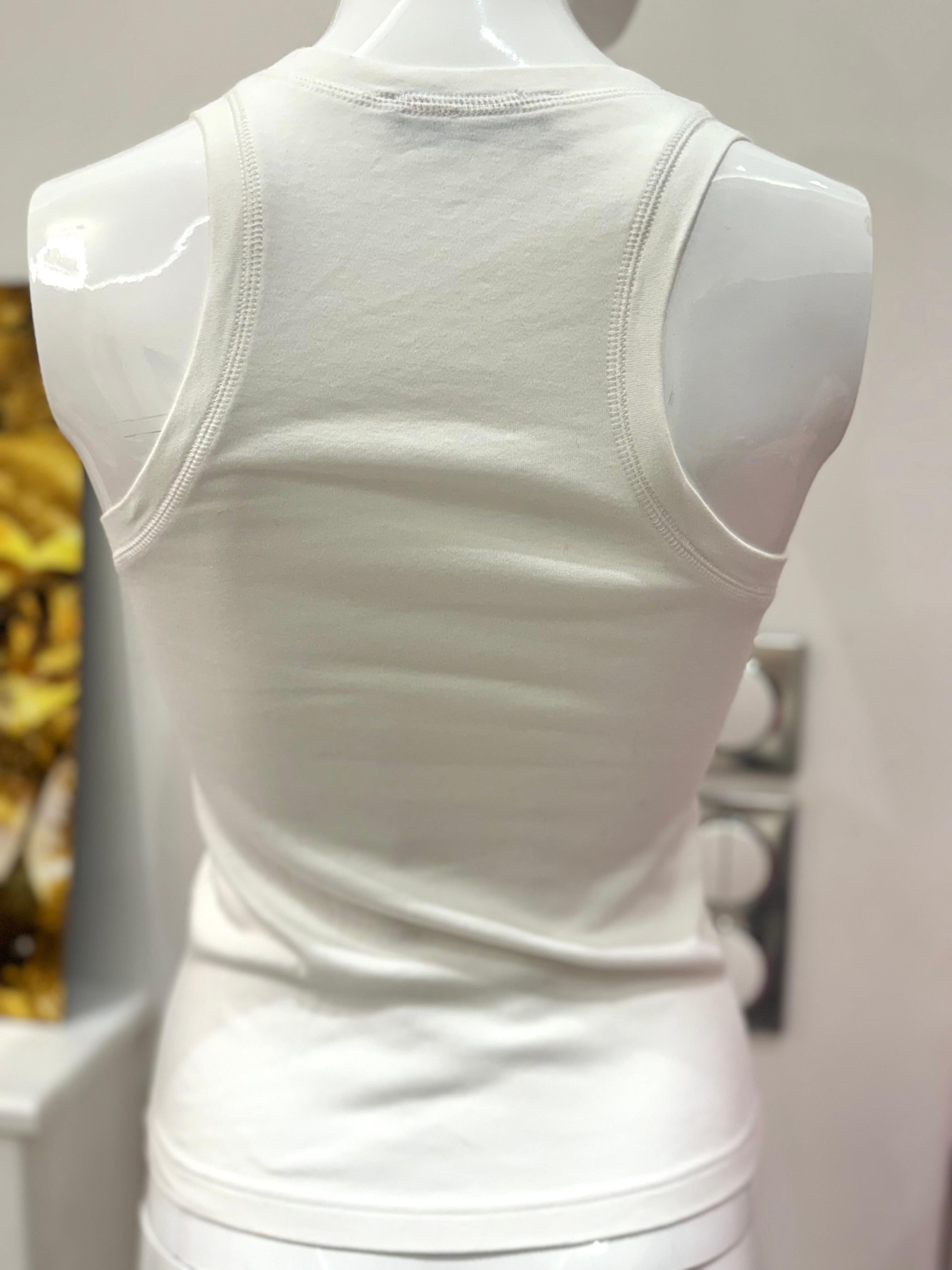 Dior S/S 2005 by John Galliano Peace and Love tank top In Excellent Condition For Sale In PARIS, FR