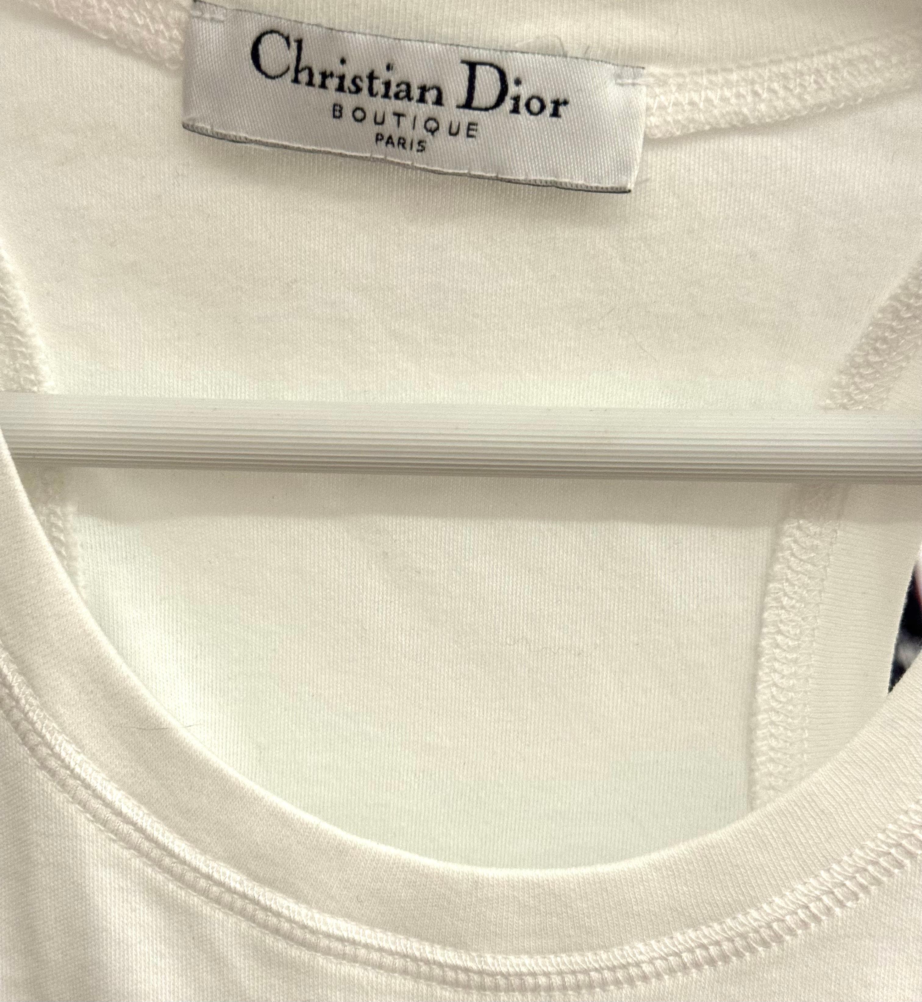 Dior S/S 2005 by John Galliano Peace and Love tank top For Sale 3