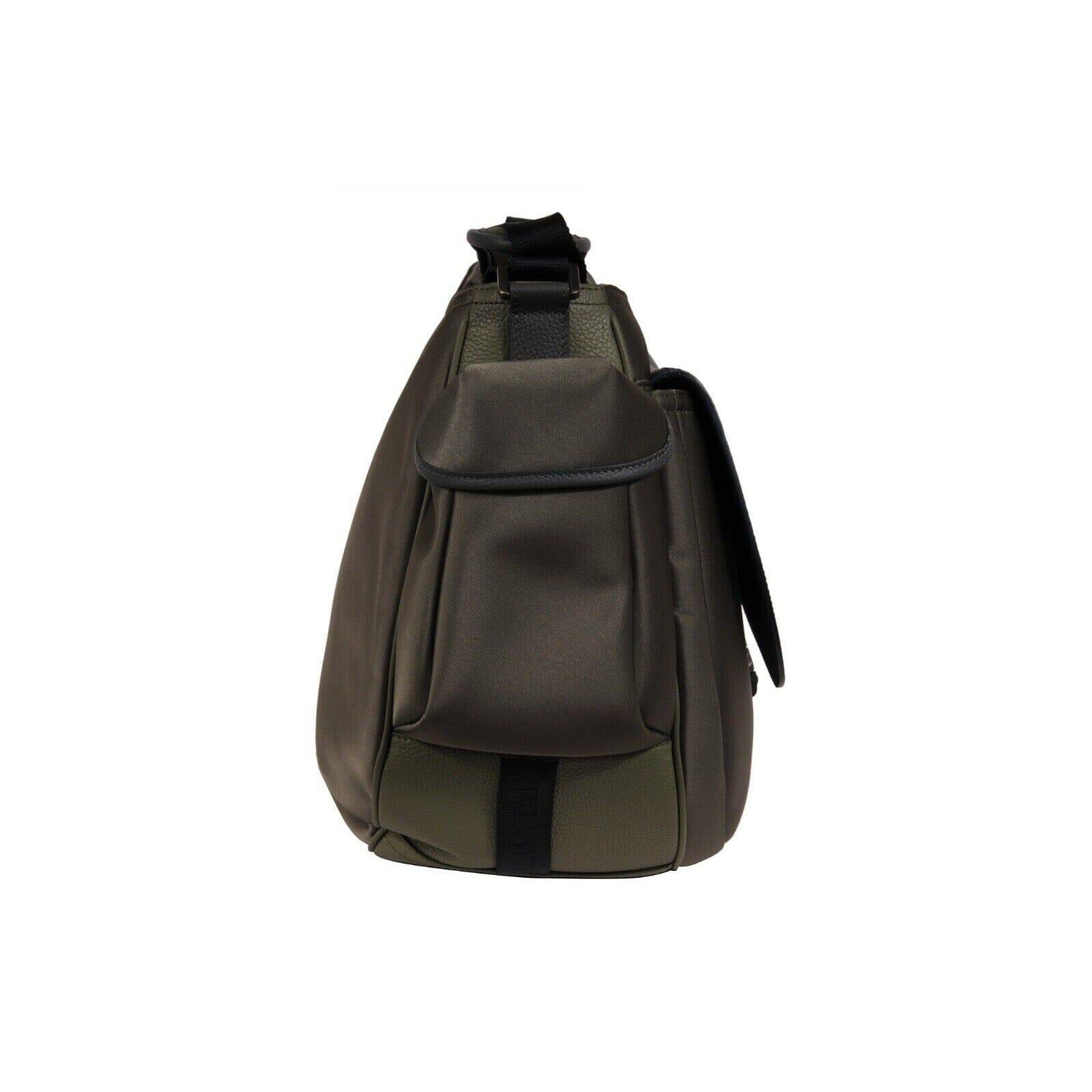 Dior Sacai Mens Saddle Messenger Bag Olive Green Navy Blue Nylon Leather en vente 5