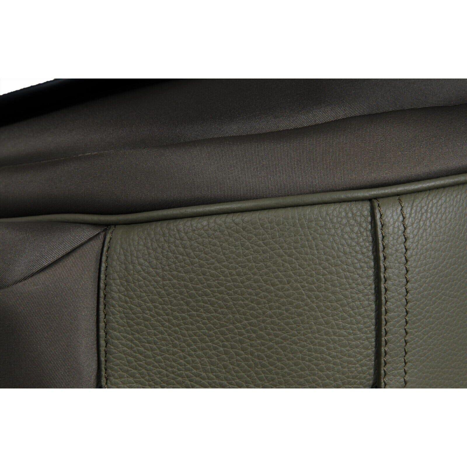 Dior Sacai Mens Saddle Messenger Bag Olive Green Navy Blue Nylon Leather en vente 8