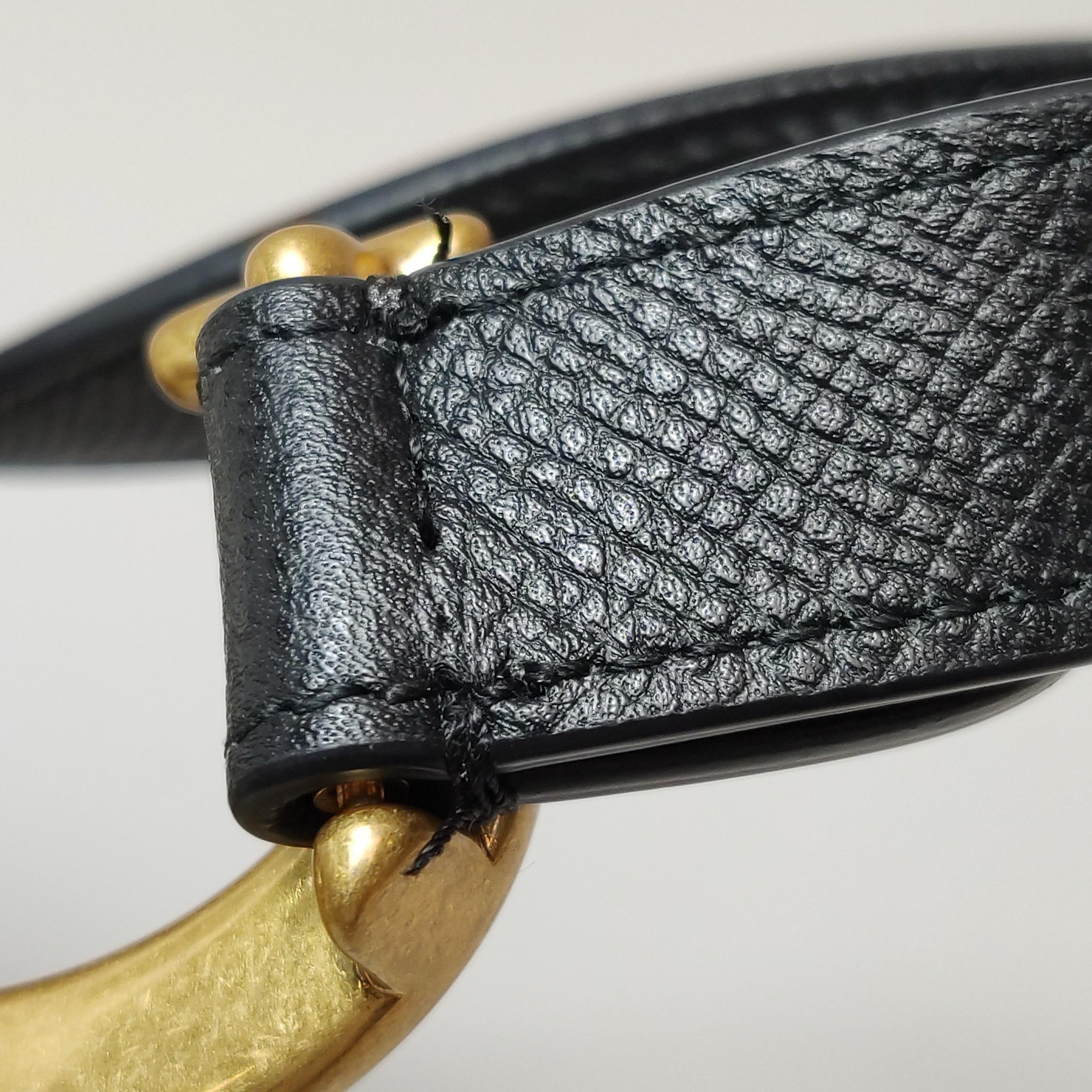 Dior Saddle 2020 Medium Tasche aus genarbtem Kalbsleder Schwarz im Angebot 8