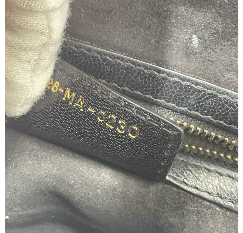 Dior Saddle 2020 Medium Lambskin Leather Bag Black 10