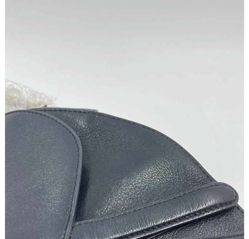Dior Saddle 2020 Medium Lambskin Leather Bag Black 11
