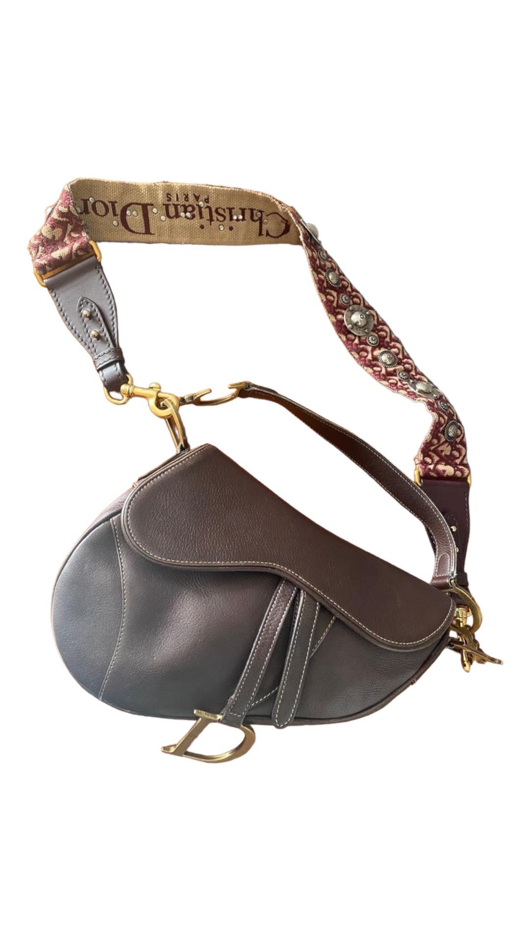 Dior Saddle Bag by Jhon Galliano. In Good Condition In Carnate, IT