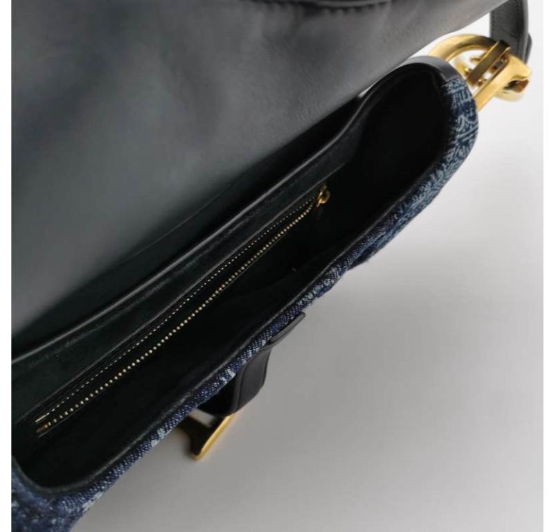 Dior saddle bag Special Edition Peace and Love Denim Patchwork Embroidery 2