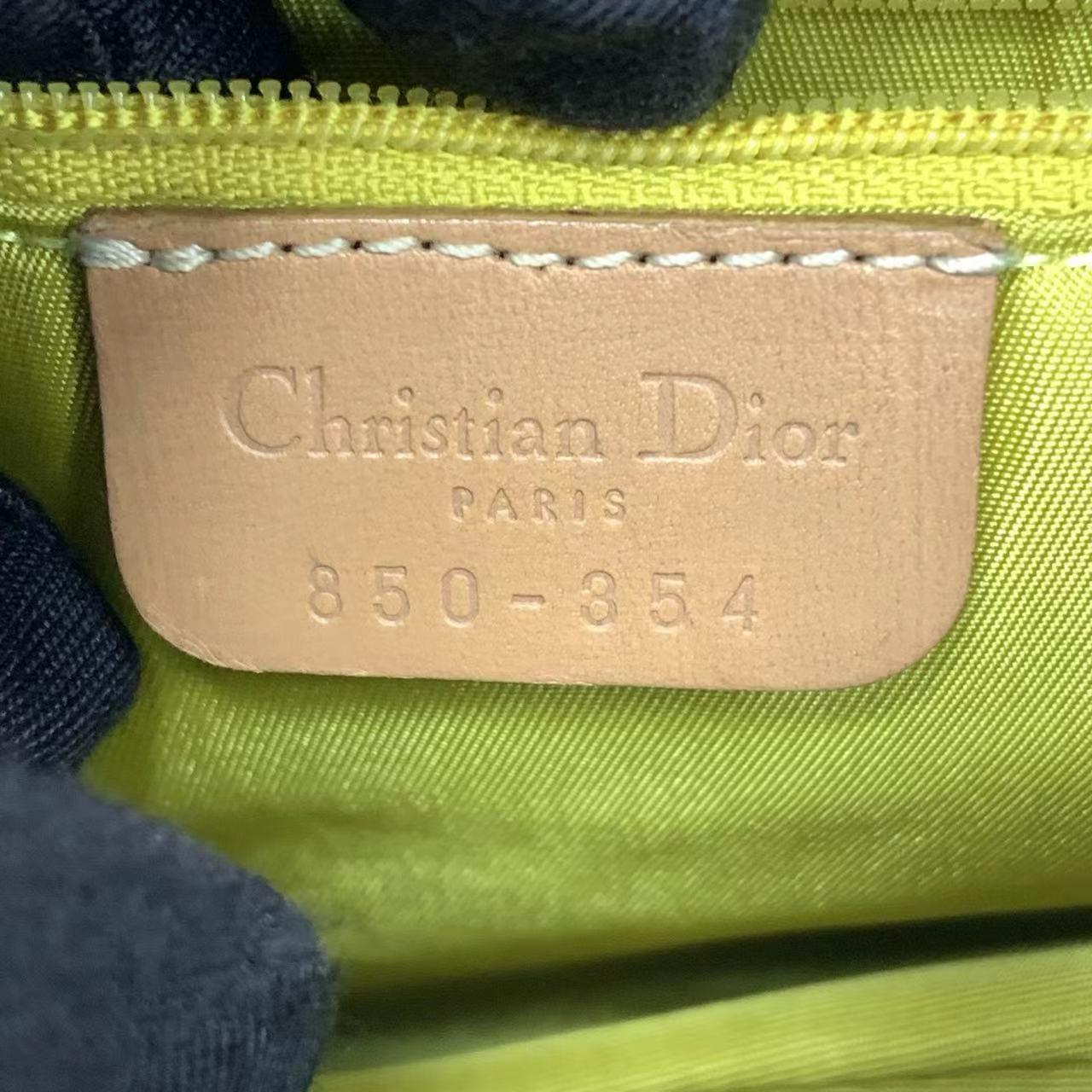 Dior Saddle Bag Vintage Miss Diorella in Blue Denim with Badges Fall-Winter 2001 6