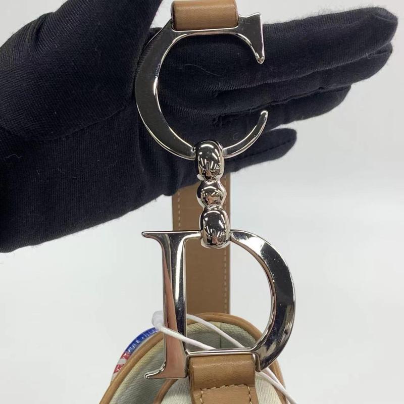 Dior Saddle Bag Vintage Miss Diorella in Blue Denim with Badges Fall-Winter 2001 8