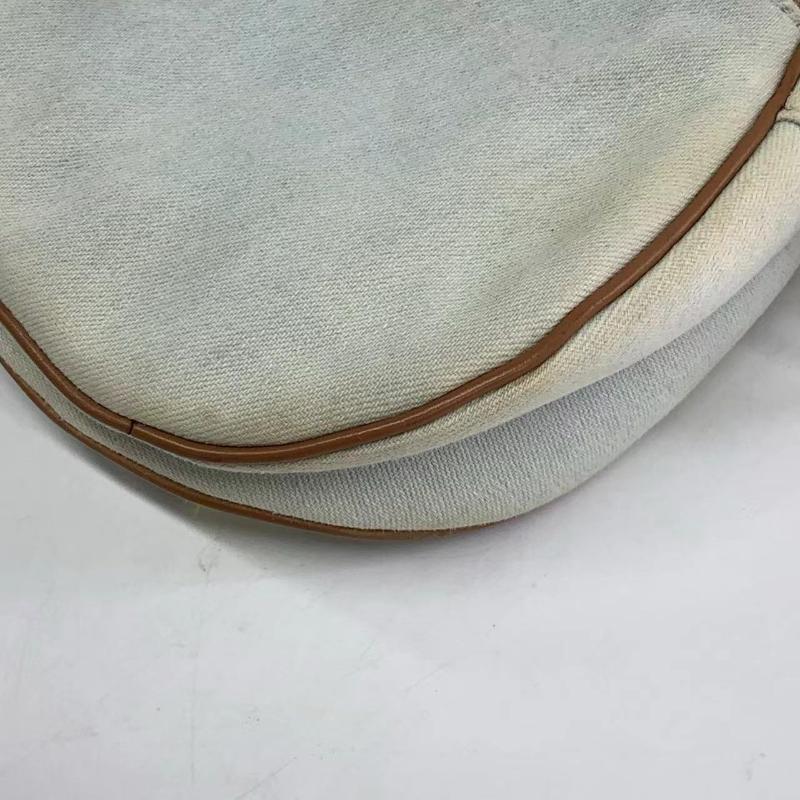 Dior Saddle Bag Vintage Miss Diorella in Blue Denim with Badges Fall-Winter 2001 14
