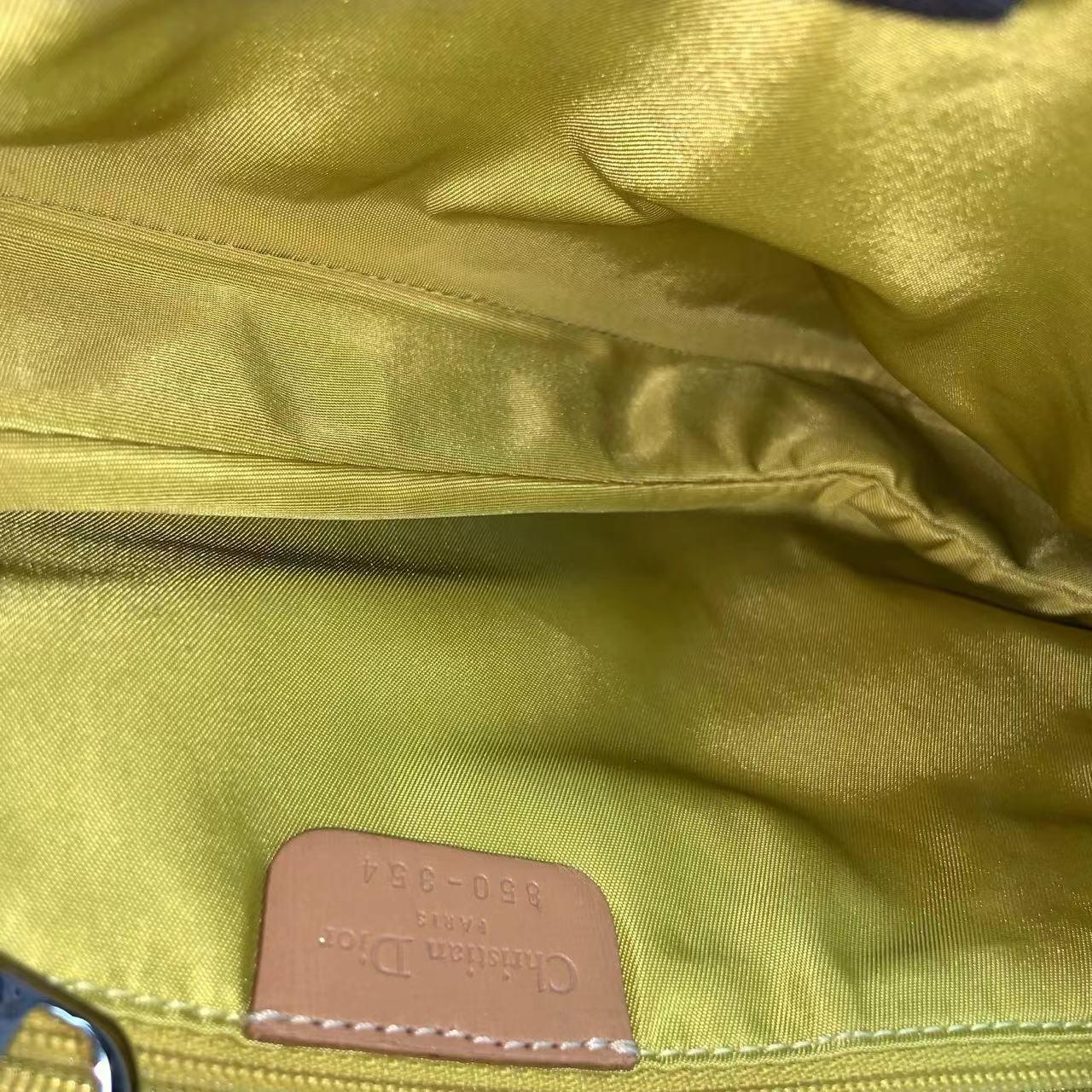 Dior Saddle Bag Vintage Miss Diorella in Blue Denim with Badges Fall-Winter 2001 3
