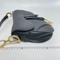 Bolso Dior Saddle Negro Piel Granulada Mediano