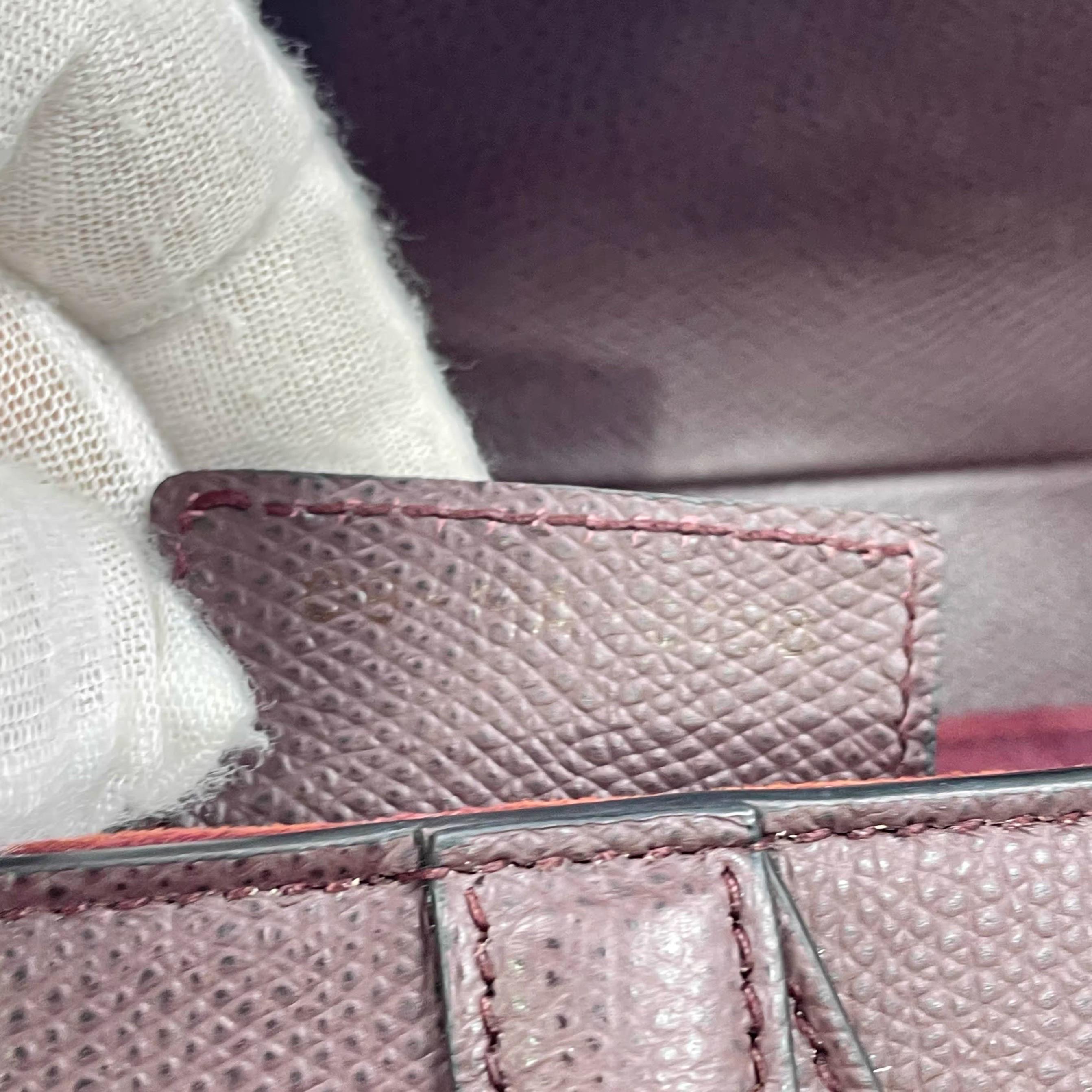 Dior Saddle Borgogna Borsa media in pelle martellata con tracolla in vendita 15