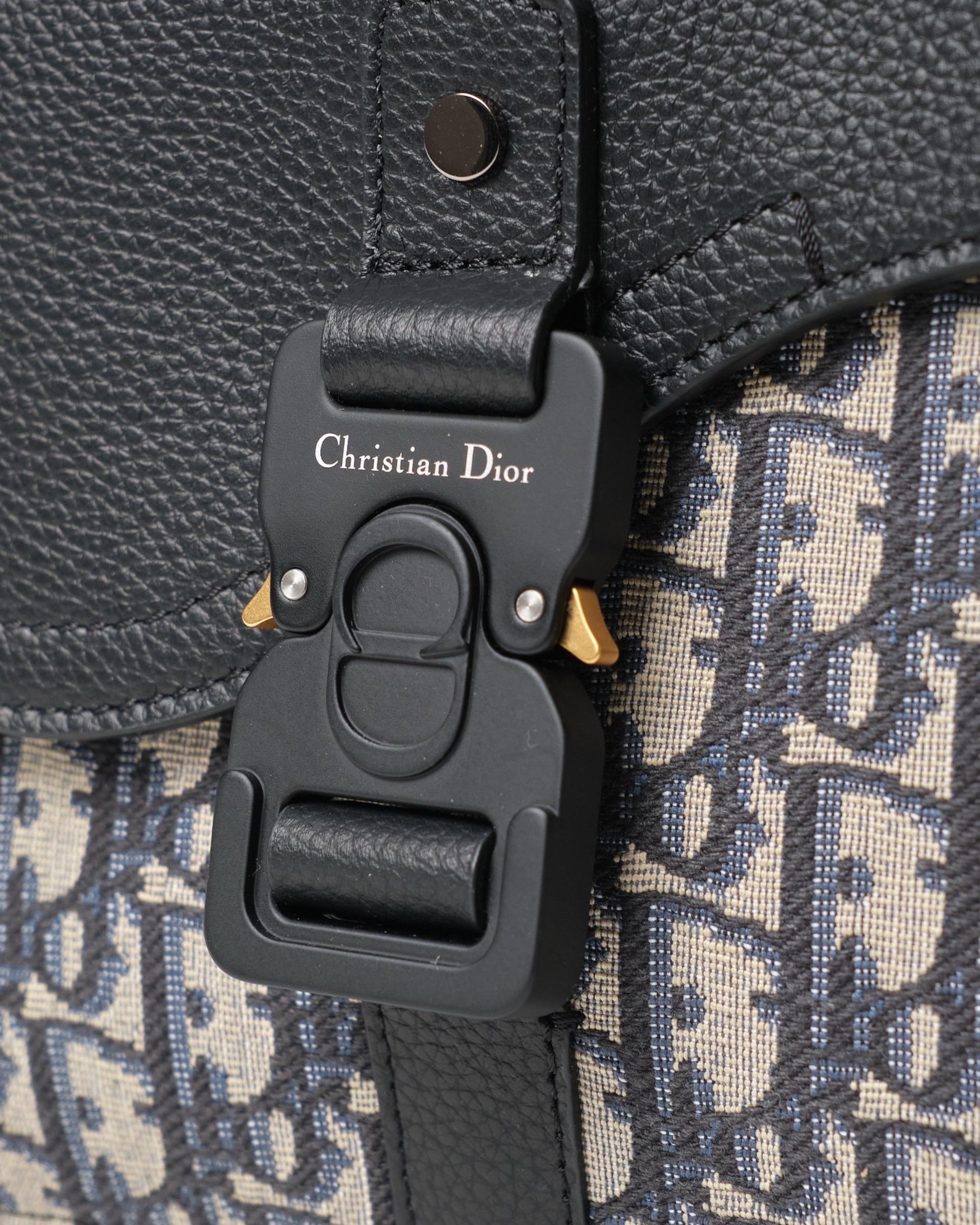 Dior Saddle Flap  in Tela  Jacquard Oblique 3