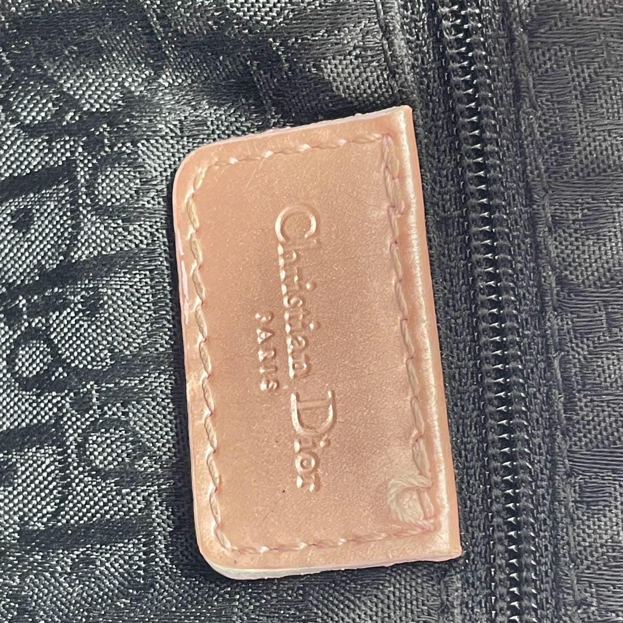 Bolso bandolera Dior Saddle Denim gris con bolsillo y adornos de piel rosa en venta 4
