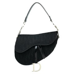 Dior, Saddle in black canvas