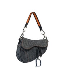 DIOR, Saddle in blue denim