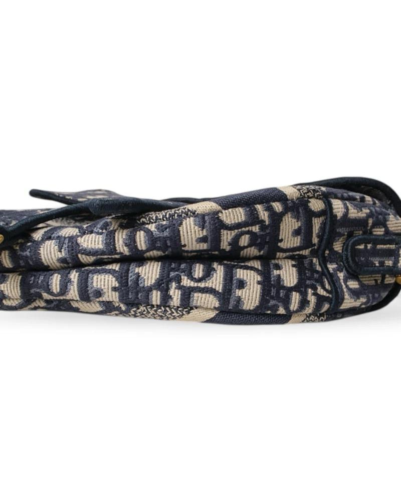 Dior Sillín Jacquard Oblique Azul 9