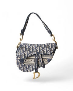 Dior Sattel Jacquard Schrägband Blau