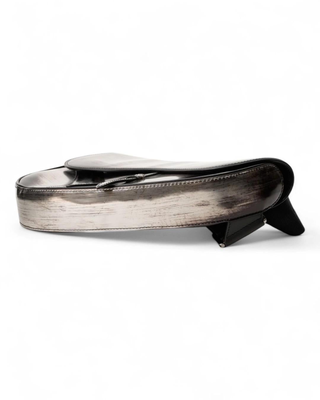 Sillín Dior Hombre Degradé Plata en venta 3