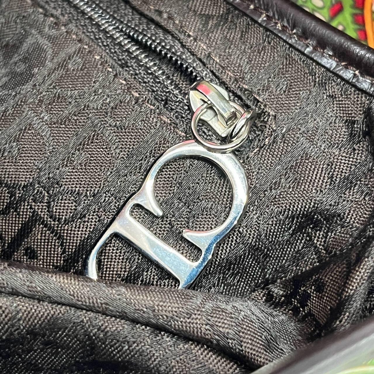Dior Saddle Medium 2003 Multicolor Silk Handbag RARE For Sale 5