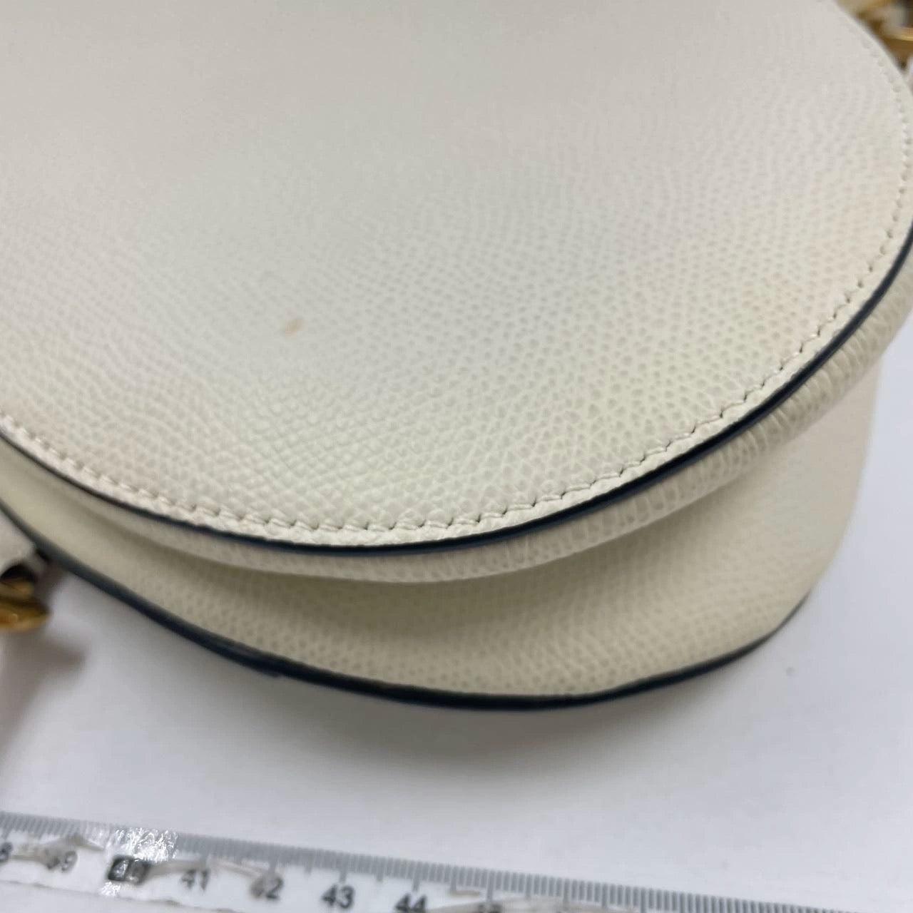 Dior Saddle Medium 2019 White Grained Leather Handbag 4