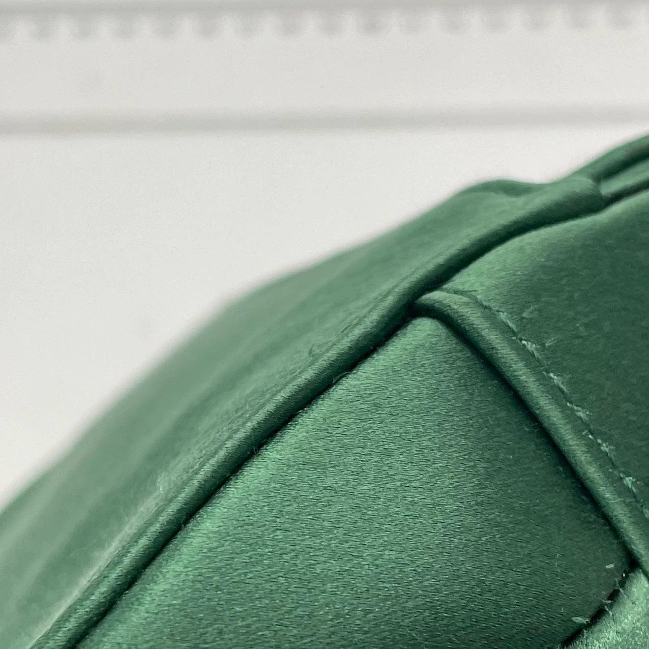 Dior Saddle Mini 2019 Silk Emerald Green with crystals 9