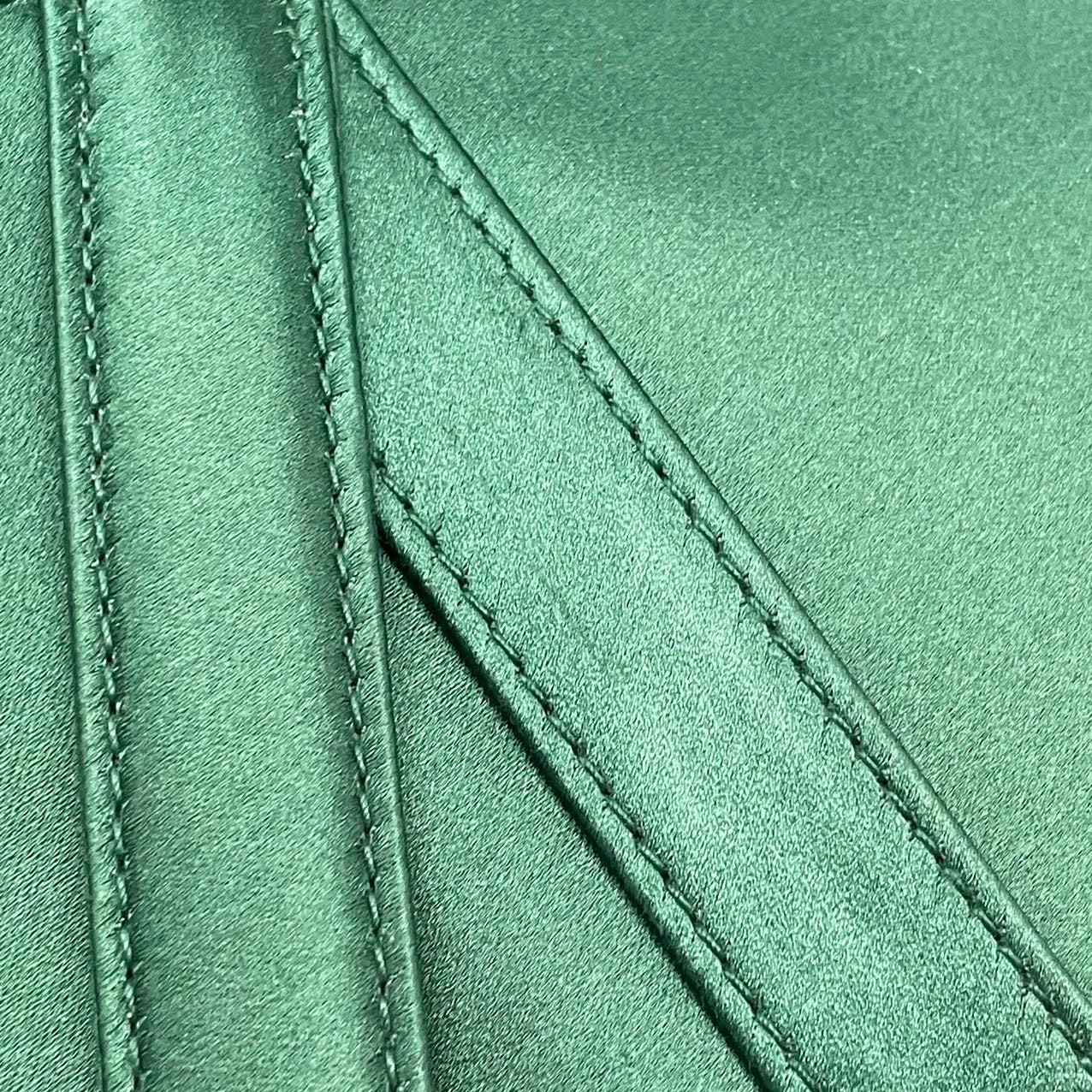 Dior Saddle Mini 2019 Silk Emerald Green with crystals 15