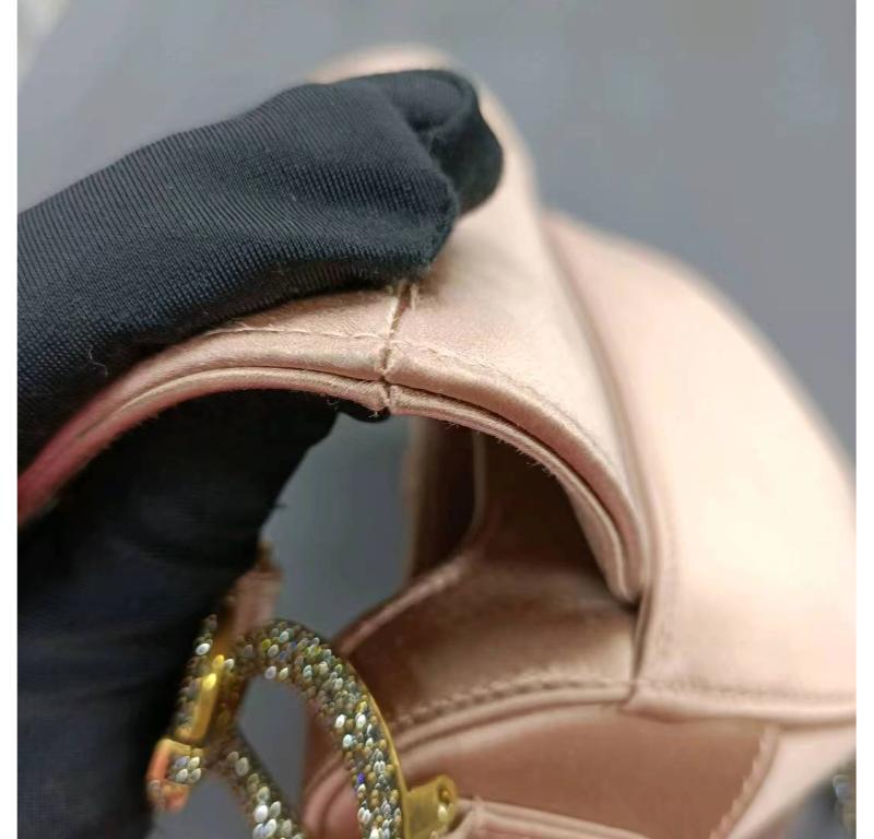 Dior Saddle Mini 2019 Silk Pink with Crystal Buckle Handbag For Sale 8