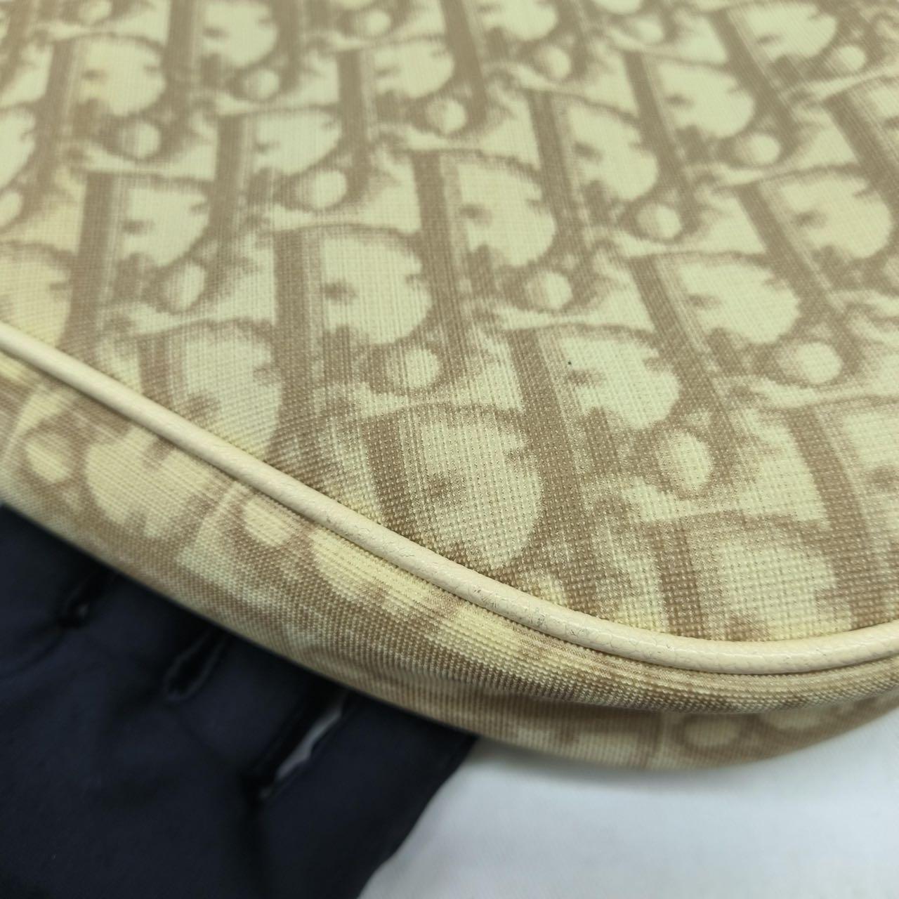 Dior Saddle Mini Classic Cream White Broderie fleurie oblique en vente 6
