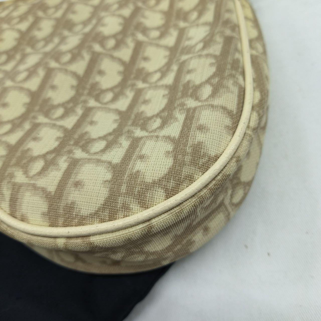 Dior Saddle Mini Classic Cream White Broderie fleurie oblique en vente 10