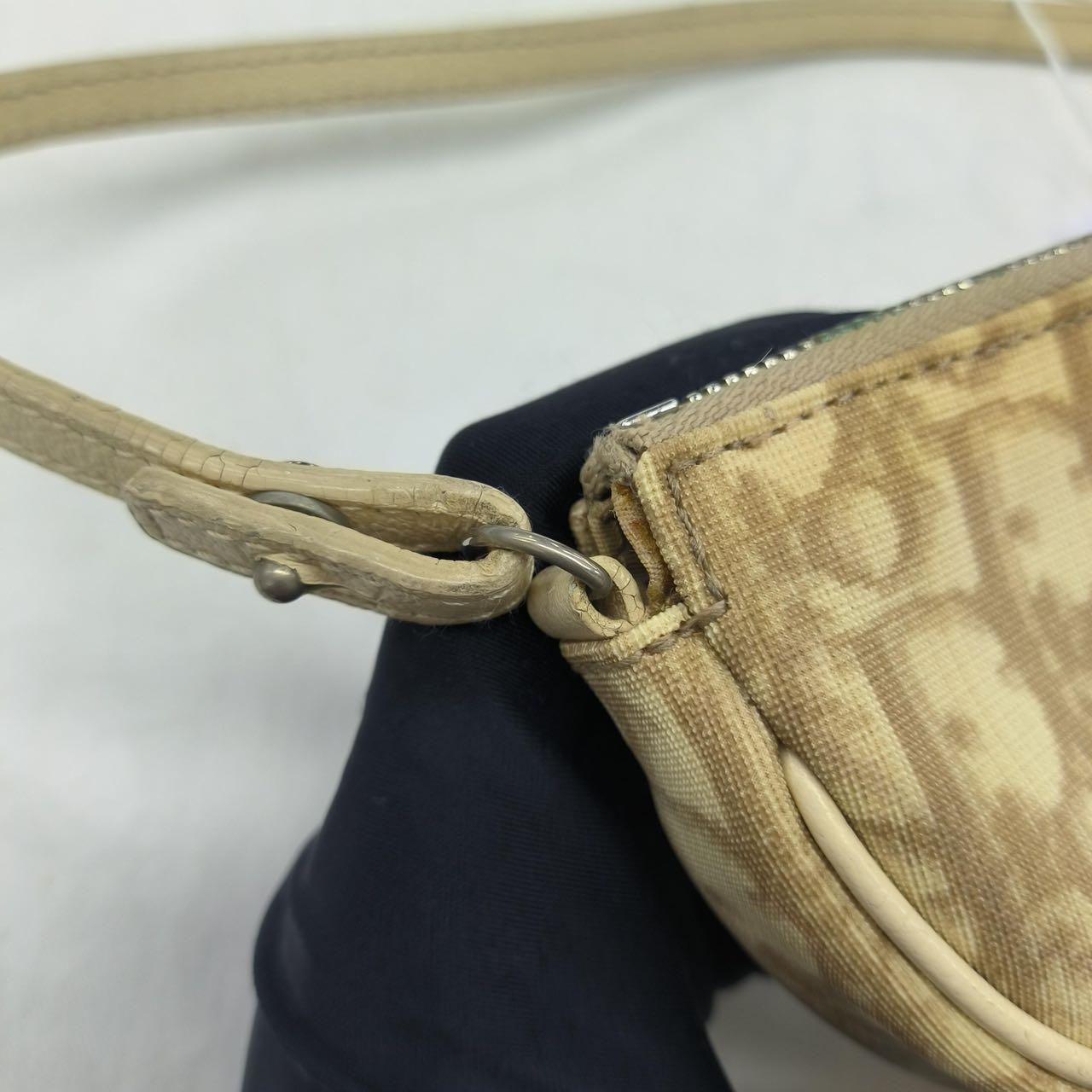 Dior Saddle Mini Classic Cream White Broderie fleurie oblique en vente 12