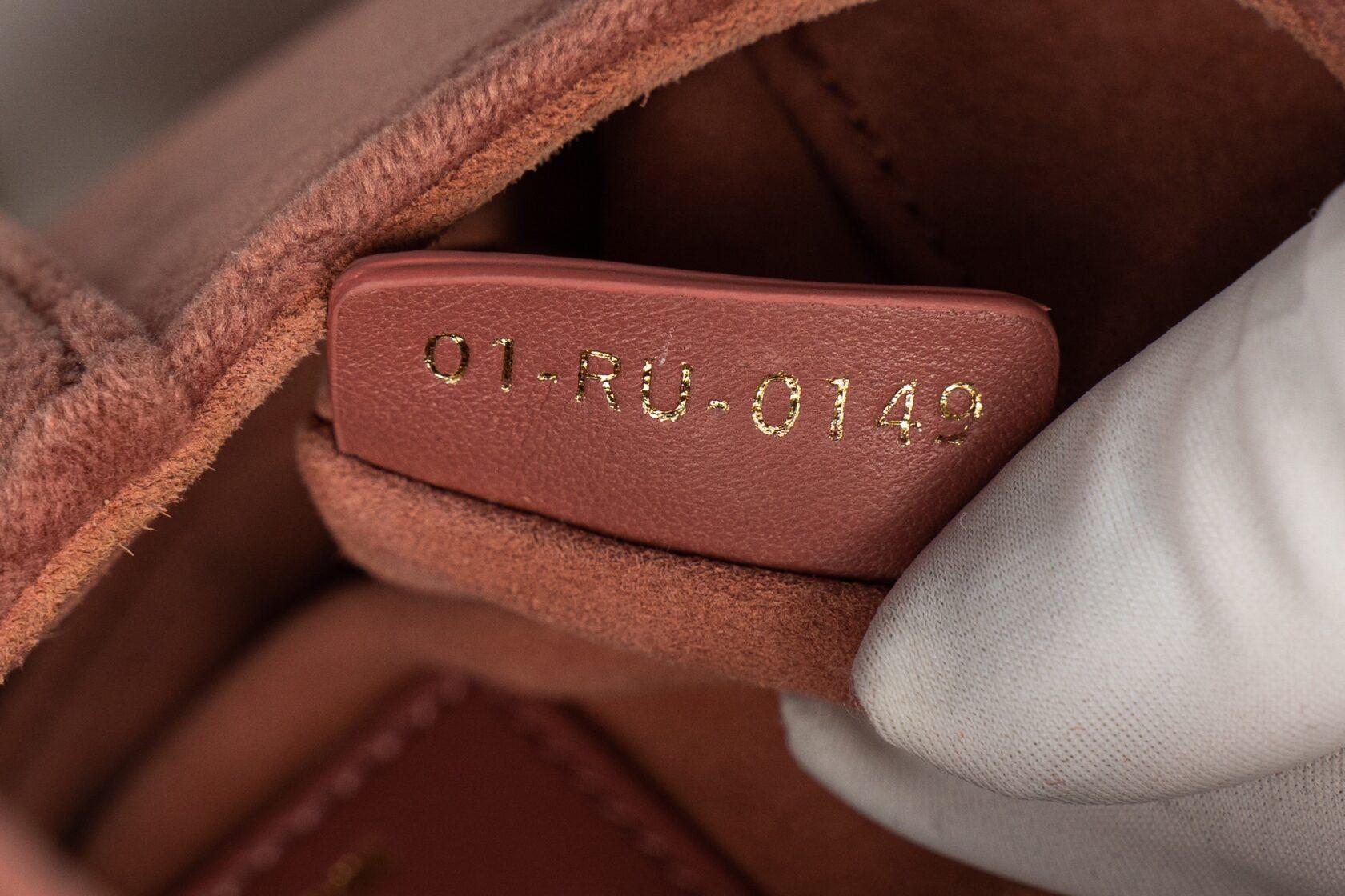 Dior Saddle Mini Dusty Rose with Rhinestones For Sale 6