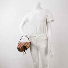 Dior Saddle Mini Multicolor Beaded Tassel Shoulder Bag 2018