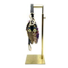 Dior Saddle Mini Multicolor Beaded Tassel Shoulder Bag 2018